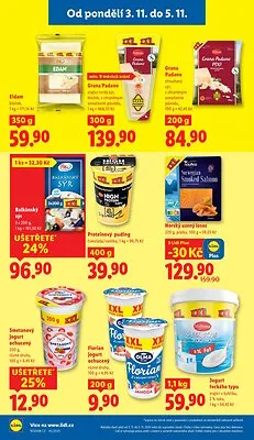 akční leták Lidl 3.11.2025-5.11.2025