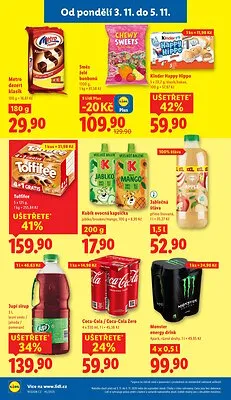akční leták Lidl 3.11.2025-5.11.2025