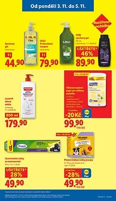 akční leták Lidl 3.11.2025-5.11.2025