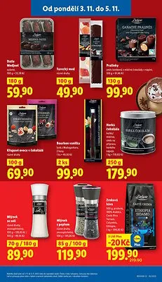 akční leták Lidl 3.11.2025-5.11.2025