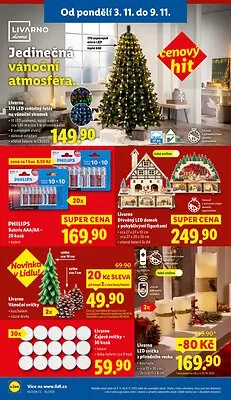 akční leták Lidl 3.11.2025-5.11.2025