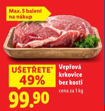 Vepřová krkovice bez kosti