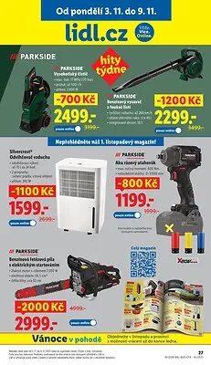 akční leták Lidl 3.11.2025-9.11.2025