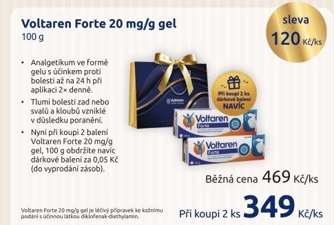 Gel proti bolesti Voltaren Forte