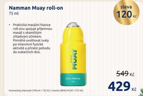 Masážní krém roll-on Namman Muay