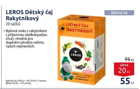 Čaj bylinný dětský Leros