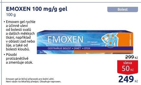 Gel proti bolesti a zánětu Emoxen Bausch &amp