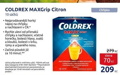 Horký nápoj MaxGrip Coldrex