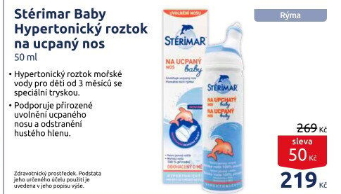 Mořská voda Baby Stérimar