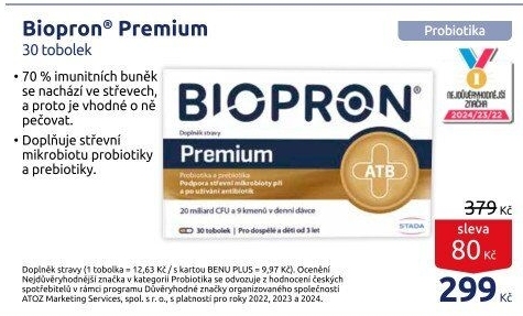 Probiotika Biopron 9 Premium Walmark