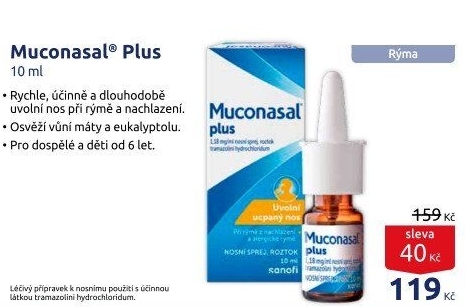 Sprej nosní Muconasal Plus