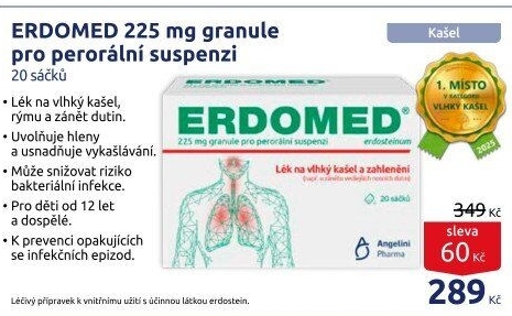 Suspenze na vlhký kašel Erdomed
