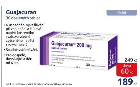 Tablety na nervozitu Guajacuran Zentiva
