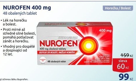 Tablety proti bolesti 400 Nurofen