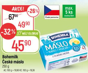 Máslo Opočenské Bohemilk
