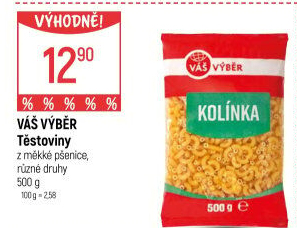 Těstoviny Váš Výběr