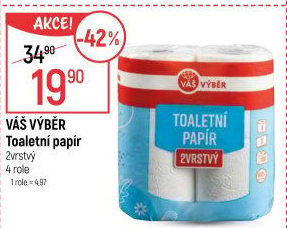 Toaletní papír 2vrstvý Váš Výběr