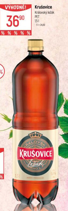 Pivo světlý ležák Královský 12° Krušovice