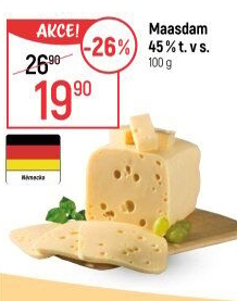 Sýr Maasdamer 45%