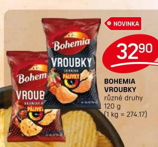 Chipsy Vroubky Bohemia Chips