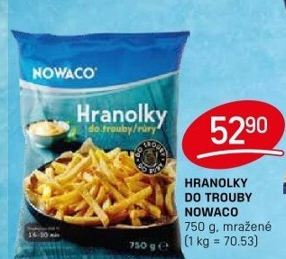 Hranolky mražené Nowaco