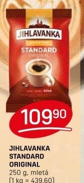 Mletá káva Standard Jihlavanka