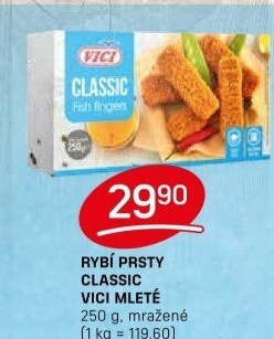 Rybí prsty mražené Vici