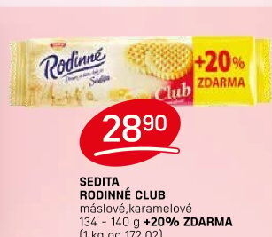 Sušenky Rodinné Club Sedita