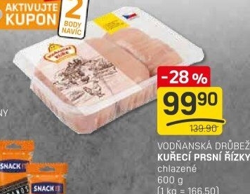 Kuřecí prsní řízky Vodňanské kuře