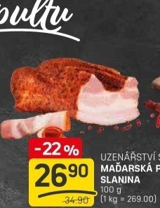 Maďarská slanina pikantní Sláma