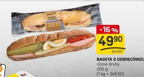 Obložená bageta