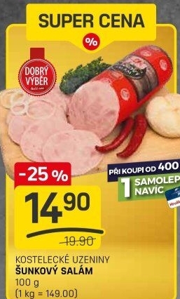 Salám šunkový Dobrý výběr