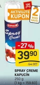 Šlehačka ve spreji Kapucín