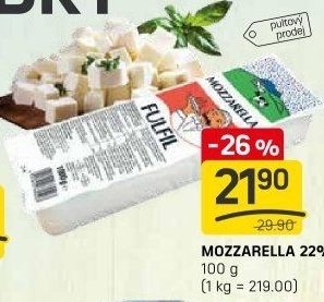 Sýr Mozzarella cihla Fulfil
