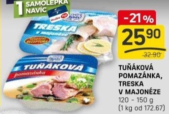 Tuňáková pomazánka Rybex
