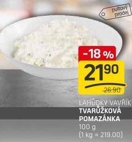 Tvarůžková pomazánka Lahůdky Vavřík