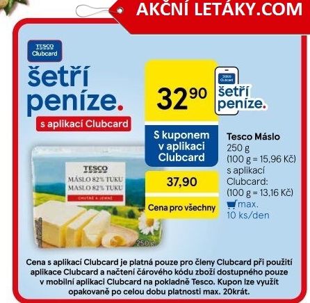 Máslo Tesco