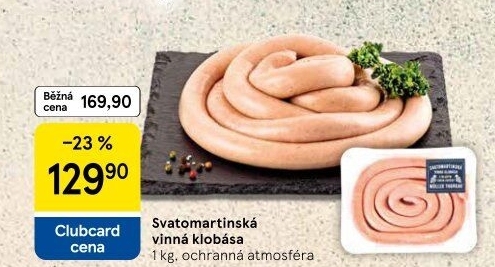Vinná klobása Svatomartinská