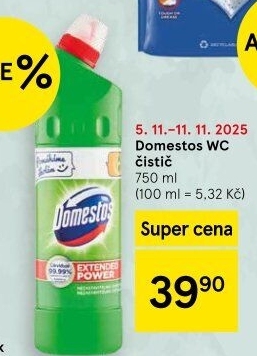 Čistič WC gelový Domestos