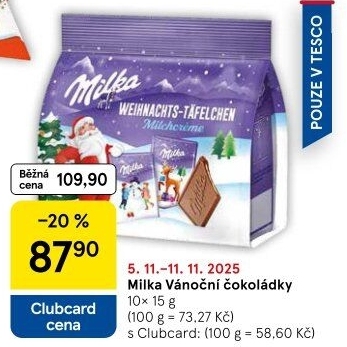 Čokoládky Milka