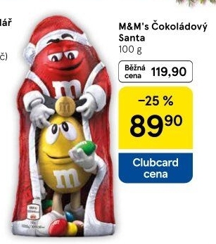 Čokoládový Santa M&amp