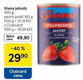 Kompot jahody Giana