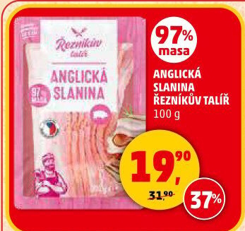 Anglická slanina Řezníkův talíř