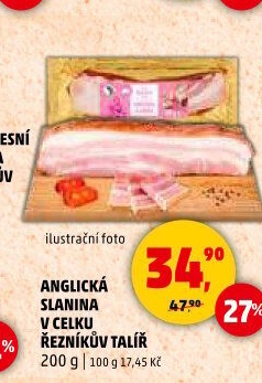 Anglická slanina Řezníkův talíř