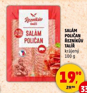 Salám Poličan Řezníkův talíř