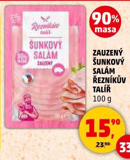 Salám šunkový zauzený Řezníkův talíř