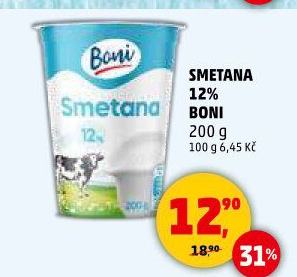 Smetana 12% Boni