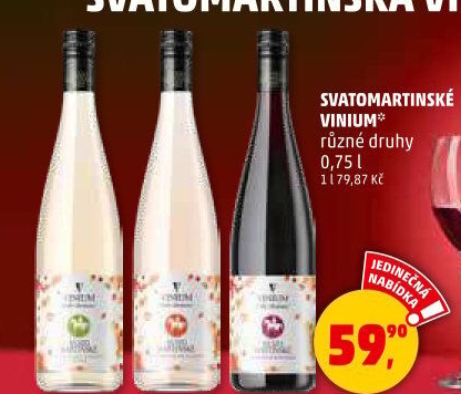 Vína Vinium Velké Pavlovice - svatomartinská