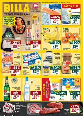 akční leták BILLA 5.11.2025-11.11.2025
