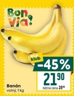 Banány Billa Bonvia